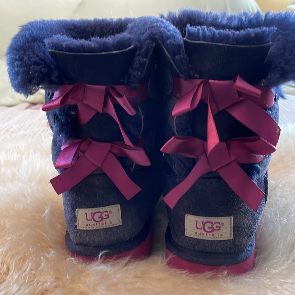 UGG boots with ribbon bows